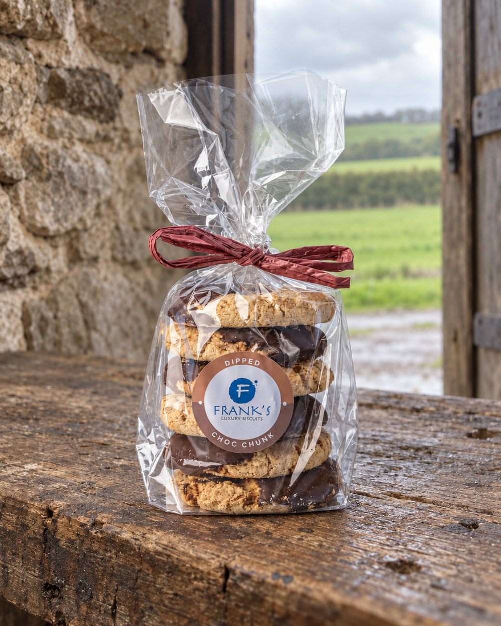 Frank's Luxury Biscuits - Dipped Dark Choc Chunk