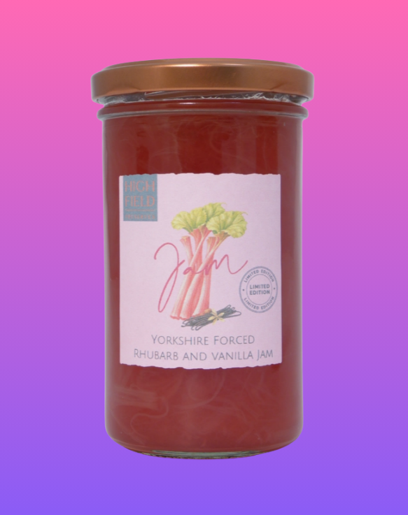 Highfield Preserves - Forced Rhubarb & Vanilla Jam (Limited Edition) 320g