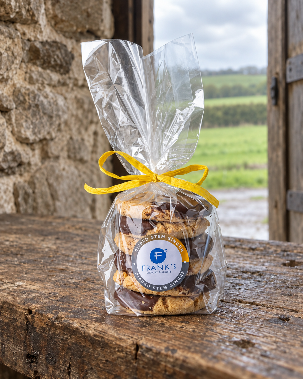 Frank's Luxury Biscuits - Stem Ginger & Dark Chocolate