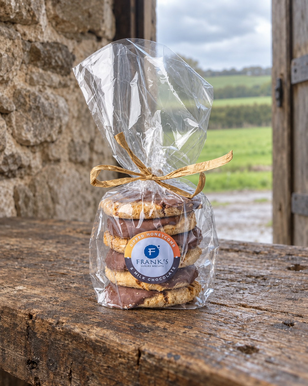 Frank's Luxury Biscuits - Honeycomb & Milk Chocolate